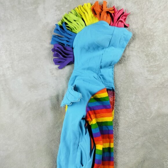 Girls' Hooded Jacket with Wings and Rainbow Mane (Size 7/8), My Little Pony Insp - Picture 10 of 12